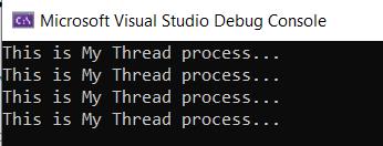 Program to create a new thread in C#