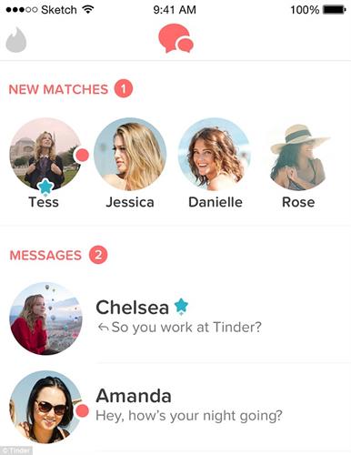 How does messaging work on tinder