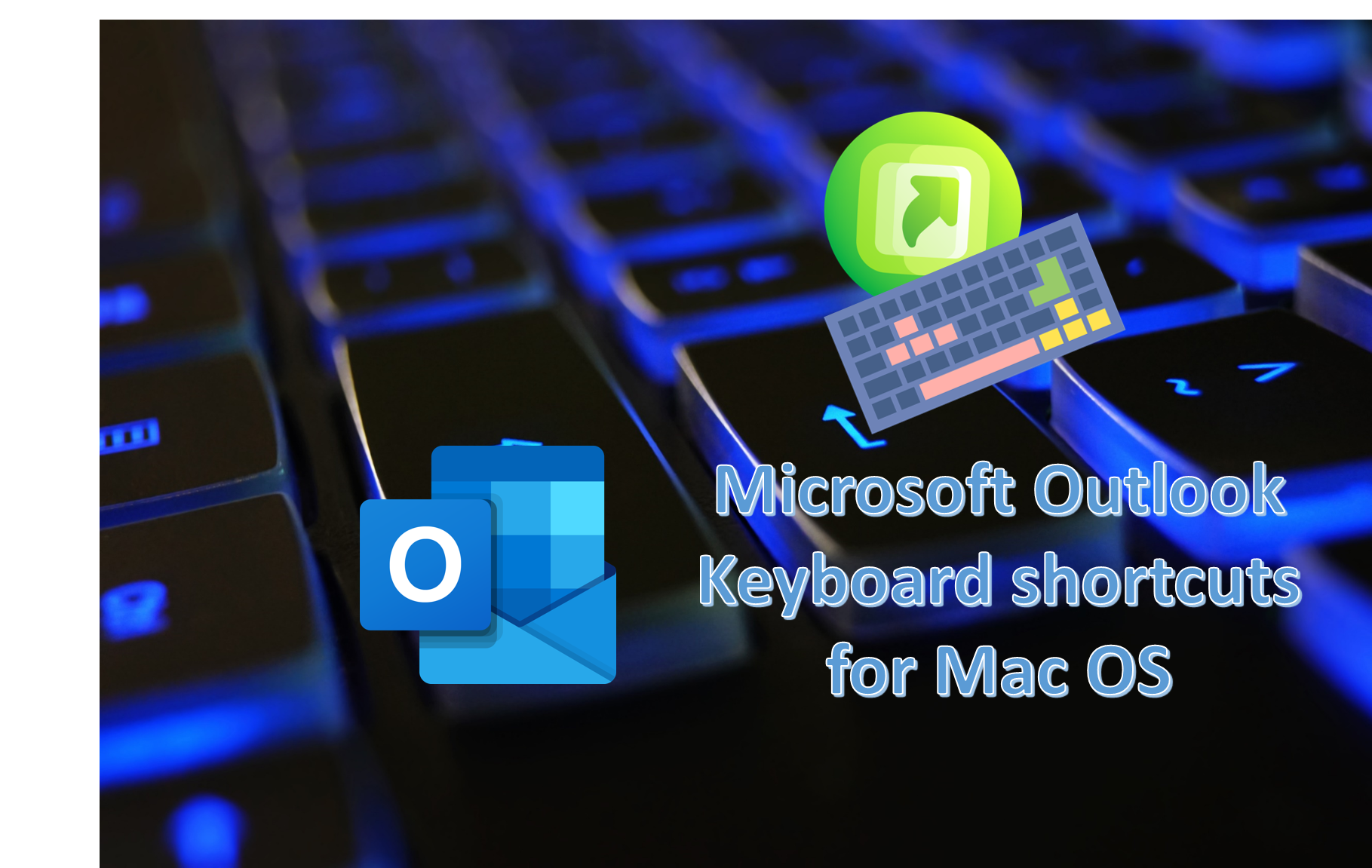 keyboard shortcut go to top of email messages in outlook for mac